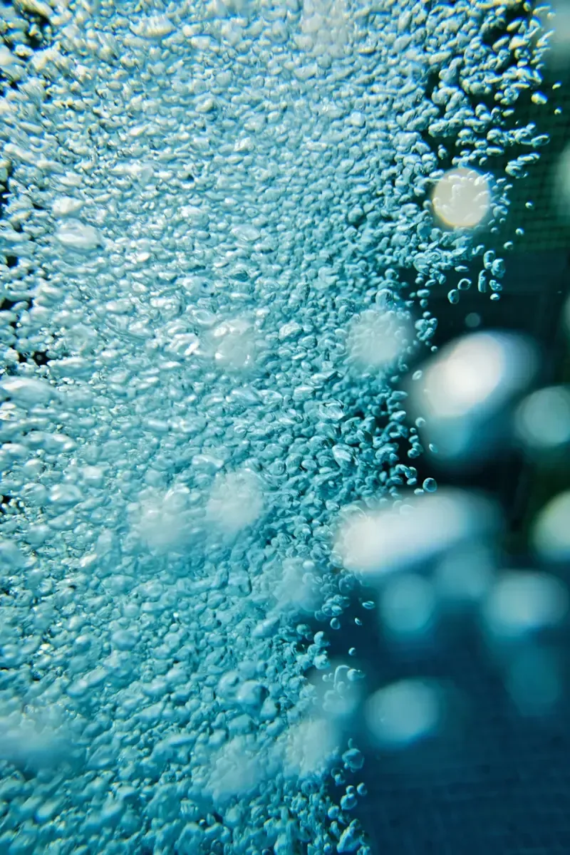 Bubbles in water