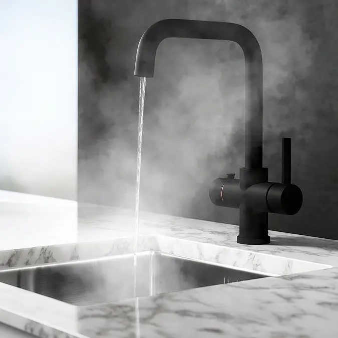 Premium Quooker boiling water tap in modern kitchen